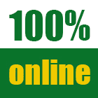 100% online